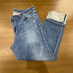 Soho New York & Co Distressed Cuffed Cropped Boyfriend Jeans 12